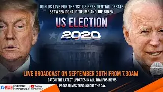 [Live] 8.00 am. US Election 2020 (30th September 2020)