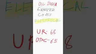 Expected cutoff for oil India 2025