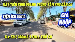 482💥 BÁN GẤP TRẢ NỢ 💥 ĐẤT TRUNG TÂM HUYỆN MẶT TIỀN KINH DOANH ĐỐI DIỆN TRƯỜNG HỌC $ 1,2TỶ BAO SỔ