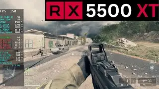 Battlefield 6 Gameplay RX 5500 XT 1080P FSR Frame Gen Benchmark