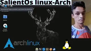 SalientOs baseado no Archlinux com xfce 4.16-Desktop