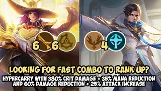 Fast Rank Up Combo | Hyper Lesley Granger 3 Star + 6 Mech Era 6 Gunners 4 Lightborn - Magic Chess