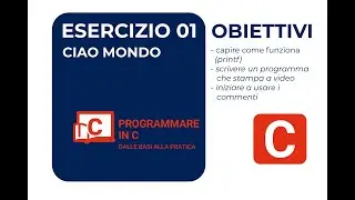 Esercizio 01 - Ciao Mondo
