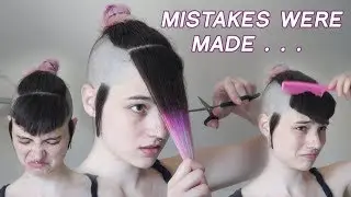 DIY Bangs STRUGGLE - Attempting to Give Myself Bangs!