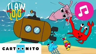Submarine Party 🎵 Fun Dance with Sea Animals 🌊 | Songs for Kids | Clawlolo 🦀