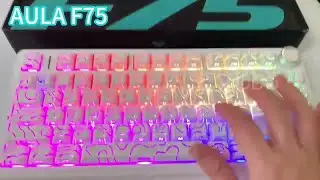 AULA F75 2-4G Wireless-Bluetooth-Wired Gaming Mechanical Keybo