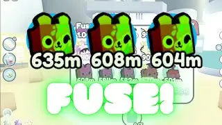 What happens if you fuse 3 Rainbow Blurred Bear? | Pet Simulator X - Trading Plaza UPDATE