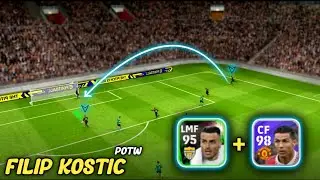 Cross Specialist FILIP KOSTIC Potw Card Review in efootball 2023 | Ronaldo + Kostic = ?