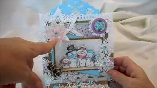 Wild Rose Studio Snowman Easel Card