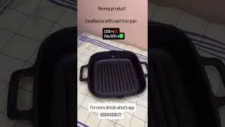 #10 inch Cast iron grill pan | 920rs Only✅
