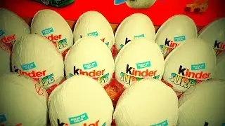 6 Kinder and Choco Treasure Surprise Eggs Opening