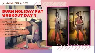BURN HOLIDAY FAT WORKOUT DAY 1 🔥 Tips On How To Fight Weight Loss Plateau & more! Michelle Quintia