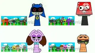 Trinity's Sprunki Oc's Quadparison 2 #sprunki @trinityharris1771 