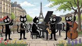Black Cats Paris Uplifting Swing Jazz : Instrumental Music for Work & Good Mood