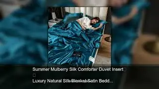 Summer Mulberry Silk Comforter Duvet Insert Luxury Natural Silk Blanket Satin Bedding Quilt Que