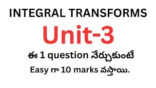 Laplace or integral transforms very very important 10 marks question