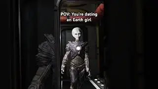 👽 Alien dates Earth Girl 👧 #funny #funnyanimation #animationmeme #funnyalien #comedy #dating ng