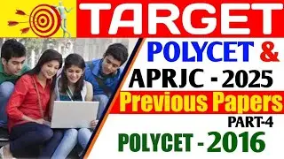 Target APRJC and POLYCET 2025 |Previous year Bits| Part-4| POLYCET -2016| How to crack APRJC 2025