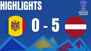 Latvia 5-0 Moldova | Women's Nations League | Highlights and Goals