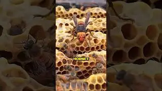 #AsianGiantHornet #BeePredator #DeadlyInsects #HornetAttack #WildlifeDanger #InsectFacts