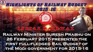 Highlights of Railway Budget 2015 HD