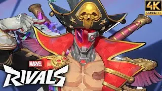 Marvel Rivals - Deadpool (Captain Pool Skin) Gameplay Showcase (4K 60FPS)