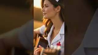 Sexy girl playing guitar acoustic in Spain#shorts#music#viral#portugal