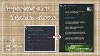 improve your discord server | part 1: webhooks & hyperlinks | lenility ✰