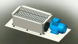 Plastic Shredder| Solidworks| Design| Assembly| Animation| Project| Mechanical engineering|