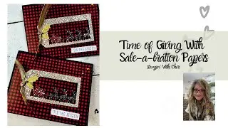 Be DAZZLED!  Coloring Specialty Papers with Giving Gifts Dies Stampin' Up!