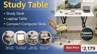 Torche Foldable Study Table | Multipurpose Laptop Desk & 2 Seater Dining Table