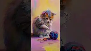 котенок маслом с форсированием цвета