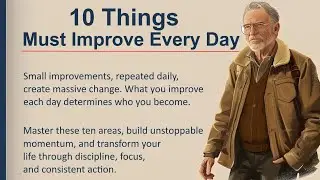 10 Things You Must Improve Every Single Day to Transform Your Life