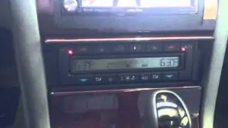 Mercedes Benz E320 w210 Double Din Modification ALPINE INE-S920HD Navigation AL & EDS AUTOSOUND LA