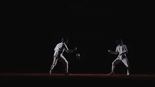fencers on fencing track epic slow motion shot ful 2024 07 09 17 40 21 utc