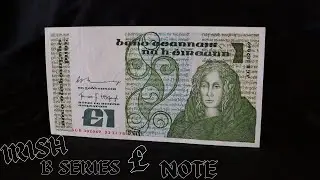 IRISH B SERIES ONE POUND NOTE