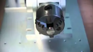 Маркировка текста на цилиндре на оборудовании Perfect Laser PEDB-400B