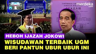 Kejutan! Pantun Wisudawan Terbaik UGM di Tengah Heboh Ijazah Jokowi: Jangan Lupa Difoto ya Le