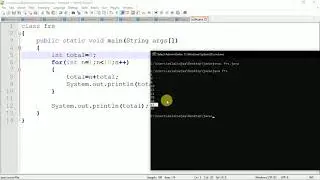 #11.1 Finding Total and Factorial using for loop in java |  Tamil