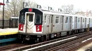 R142A 6 train entering Morrison-Sound View
