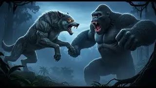 King Kong Vs Mutant Wild Wolf The ULTIMATE Apex Predator Showdown!