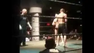Paul Cowzer (Rush Martial Arts) v Fergus Wisdom MMA fight in Antrim (EFR) 26th Aug 2007,