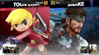 Purdue Quarantine Invitational - Winners Round 1 - Cantolope (Toon Link) vs Sora (Cloud/Snake)