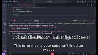 Fix Python IndentationError in 15 Seconds (Beginner Friendly)