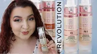 NEW REVOLUTION IRL FOUNDATION SHADE 8.5 REVIEW AND MINI WEAR TEST | LIZZIE DEMETRIOU