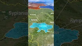 Russia and Ukraine territorial dispute in Map animation  #geographythroughmaps #facts #map