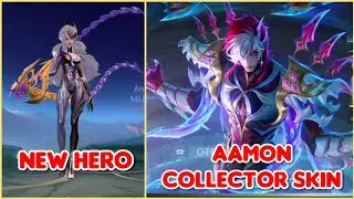MLBB new hero, Aamon collector skin, and Yve starlight skin