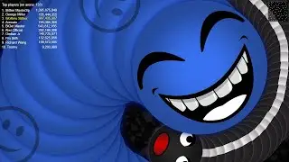 Worms Zone.io World Record 3M Slither Snake Top 01 Online Games 2020