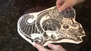 Pumpkin Carving Pattern - Fast Transfer Method