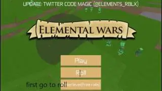 Roblox: Elemental wars code